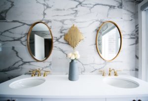 a marble double vanity for your bathroom remodel